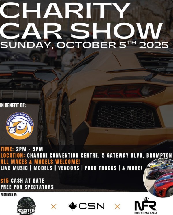 Boosted Cartel - Charity Car Show flyer